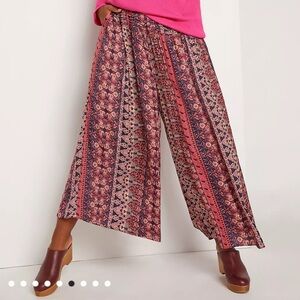 Anthropologie Aria Pleated Silky Pants